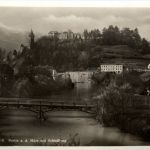 Bruck an der Mur/Steiermark - Partie an der Mürz mit Schlossberg