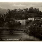 Bruck an der Mur/Steiermark - Partie an der Mürz mit Schlossberg