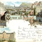 Gruss aus Honnef - Litho