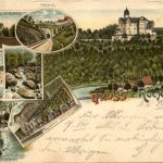 Gruss aus Rochsburg an der Mulde - Litho