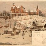 Schloss Rochsburg an der Mulde - Litho