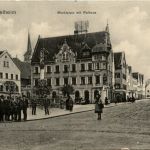 Mindelheim/Bayern/Schwaben/Unterallgäu - Marktplatz mit Rathaus