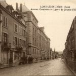 Lons le Saunier - Avenue Gambetta et Lycee - Jura