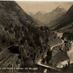 Gotthardbahn und Reuss bei Wassen