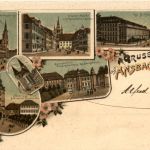 Gruss aus Ansbach - Litho