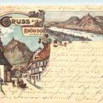 Gruss aus Rhöndorf am Rhein - Litho - Bad Honnef