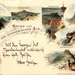 Gruss von der schwäbischen Alb - Litho