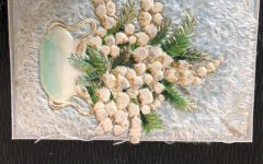 Karte Blumen aus Stoff
