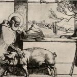 Der heilige Antonius - sign Fritz Hoehle