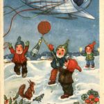 Neujahr - Flugzeug - Zwerge