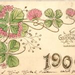 Neujahr - Jahreszahl 1904 - Prägekarte