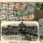 Scheveningen - Geldschein auf Ansichtskarte - Money