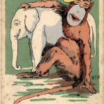1. April - Affe mit Elefant
