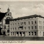 Stadt Köthen. - Rathaus und Marktplatz