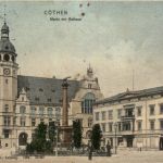 Cöthen - Markt mit Rathaus