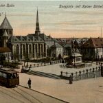 Essen, Burgplatz mit Kaiser Wilhelm-Denkmal