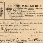 Haarlem - Gebr. Waaning Tilly