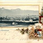 Gruss aus Rosenheim - Litho Prägekarte