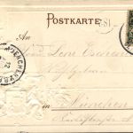 Gruss aus Rosenheim - Litho Prägekarte