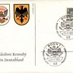 John F. Kennedy in Deutschland mit Sonderstempel