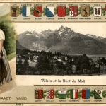 Villars et la Dent du Midi - Vaud - Litho