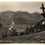 Blick von Mösern bei Seefeld auf Telfs und Inntal