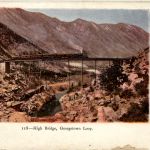 Colorado - Georgetown Loop - High Bridge - Prägekarte