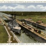 Panama Canal - USS Connecticut