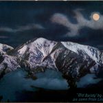 Old Baldy by Moonlight seen from Los Angeles