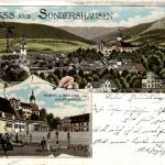 Gruss aus Sondershausen - Litho
