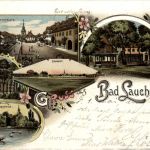 Gruss aus Bad Lauchstädt - Litho