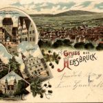 Gruss aus Hersbruck - Litho