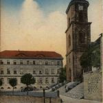 Hornbach - Schulhaus mit ev. Kirche