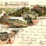 Gruss aus Blankenstein Ruhr - Litho - Hattingen