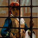 Algerien sonstige, Femme Arabe a Sa Fenere