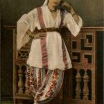 Algerien sonstige, Jeune Mauresque chez elle