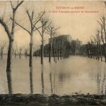 Tournon sur Rhone, Le Quai Farconnet pendant les inondations