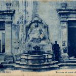 Grasse, Fontaine et entree del`Hotel de Ville