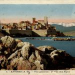 Antibes, Vue generale - Chaine des Alpes