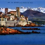 Antibes, et la Chaine des Alpes
