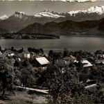 Meggen mit Alpen