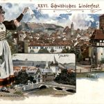 Schwäbisch-Hall - Schw. Liederfest - Privatganzsache - Litho