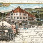 Waldheim - Gruss vom Lindenhof - Litho