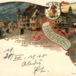 Gruss aus Lauterbach - Litho - Prägekarte