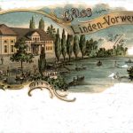Gruss vom Linden-Vorwerk - Litho