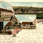 Gruss aus Mietingen - Litho