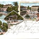 Gruss aus Pyrmont - Litho
