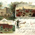 Gruss aus Lübben - Litho