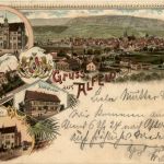 Gruss aus Alfeld Leine - Litho