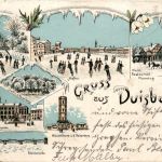 Gruss aus Duisburg im Winter - Litho